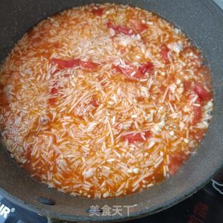 金针菇肉沫汤的做法步骤：9