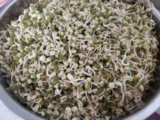 绿豆芽洋葱炒红薯饸饹面的做法步骤：3