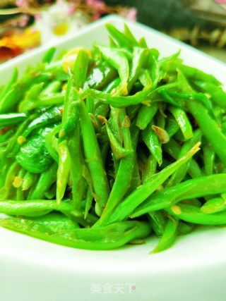 干煸四季豆的做法步骤：7