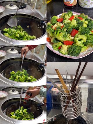 鲍汁西蓝花的做法步骤：2