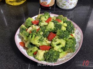 鲍汁西蓝花的做法步骤：3