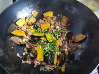 肉末茄子烧南瓜的做法步骤：8