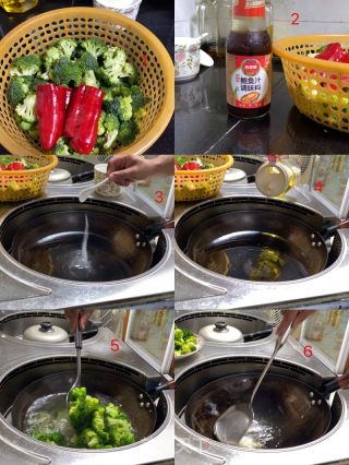鲍汁西蓝花的做法步骤：1