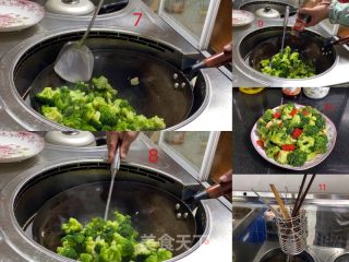 鲍汁西蓝花的做法步骤：2