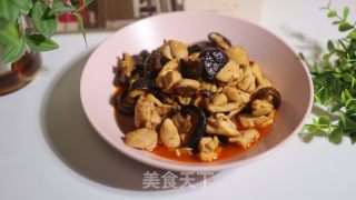 香菇炒鸡肉的做法步骤：6