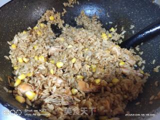 虾头玉米炒饭的做法步骤：6