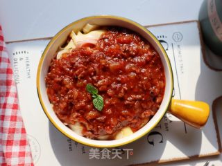儿童开胃饭番茄牛肉炸酱面！酸甜酱香，老少皆宜