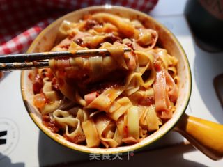 儿童开胃饭番茄牛肉炸酱面！酸甜酱香，老少皆宜的做法步骤：10
