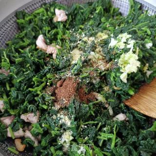 野苋菜肉丁包的做法步骤：15