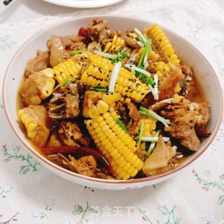 玉米红烧鸡的做法步骤：17