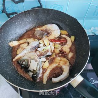 红烧草鱼块的做法步骤：7
