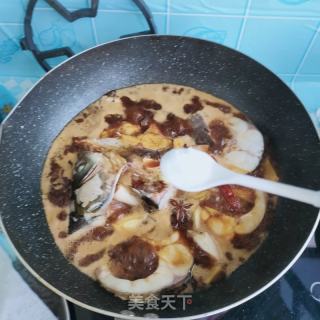 红烧草鱼块的做法步骤：9
