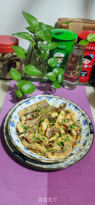 黄豆酱蒸脆肉鲩的做法步骤：12