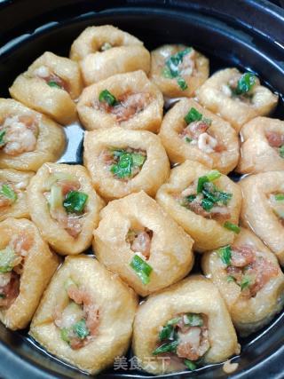 豆泡酿肉的做法步骤：6