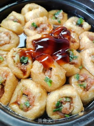 豆泡酿肉的做法步骤：7