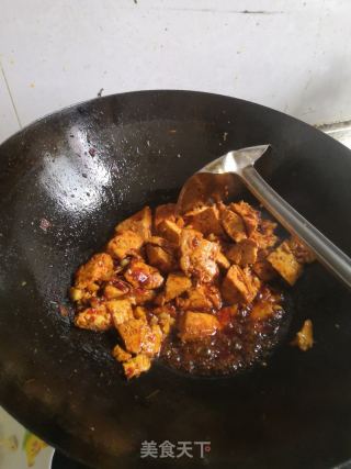 土豆青椒炒豆腐的做法步骤：3