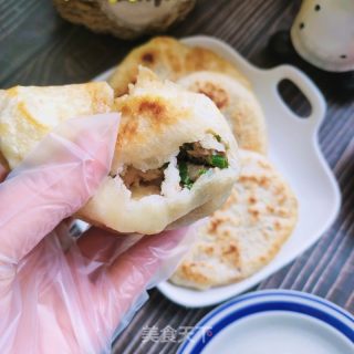 韭苔猪肉馅饼的做法步骤：13