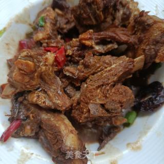 羊排焖茭白的做法步骤：4