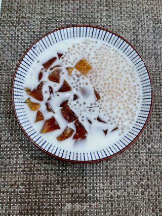 牛奶茶冻西米露的做法步骤：14