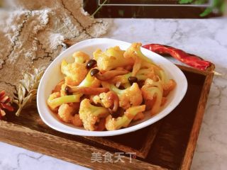 蟹味菇炒花椰菜的做法步骤：11