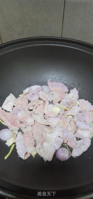 啫啫粉肠瘦肉的做法步骤：9