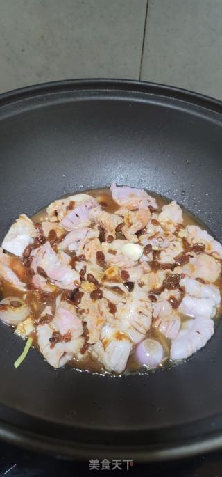 啫啫粉肠瘦肉的做法步骤：10