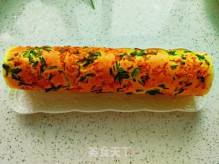 香葱肉松海苔蛋糕卷的做法步骤：22