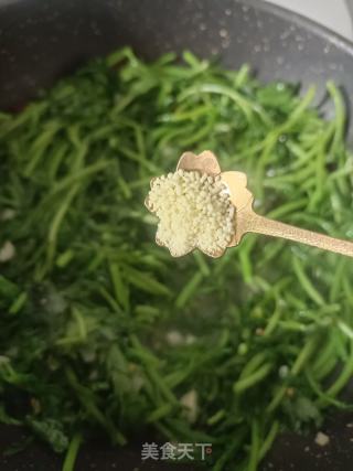 蒜香茼蒿菜的做法步骤：8