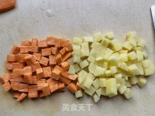 咖喱鸡排的做法步骤：1