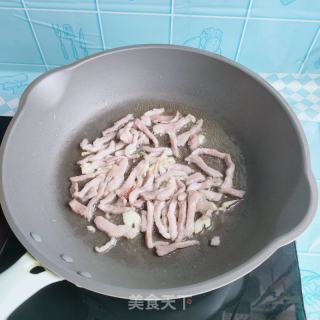 韭苔炒肉丝的做法步骤：6