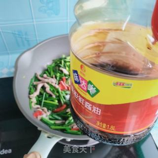 韭苔炒肉丝的做法步骤：9