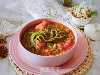 番茄菠菜面的做法