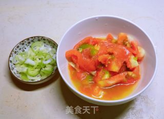 番茄菠菜面的做法步骤：3