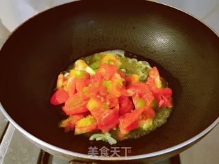 番茄菠菜面的做法步骤：5