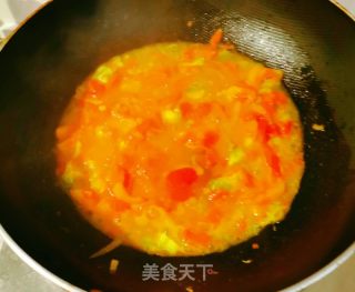 番茄菠菜面的做法步骤：6