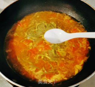 番茄菠菜面的做法步骤：10