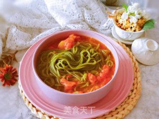 番茄菠菜面的做法步骤：12