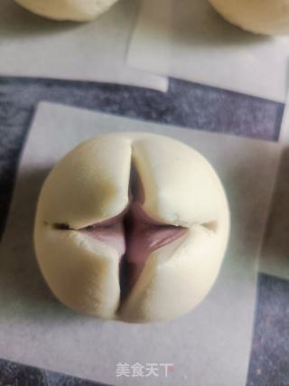 紫薯开花馒头的做法步骤：9