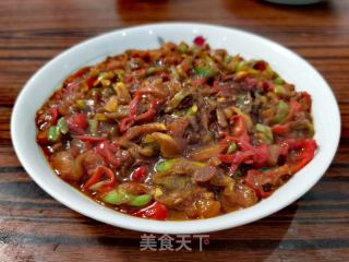 西红柿辣椒炒酱的做法步骤：7