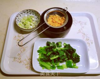 小白菜南瓜面的做法步骤：3