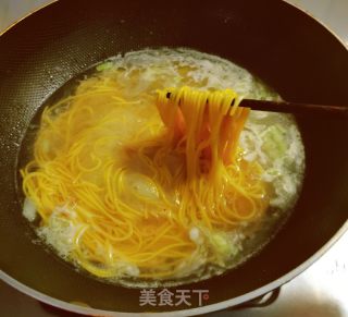 小白菜南瓜面的做法步骤：10
