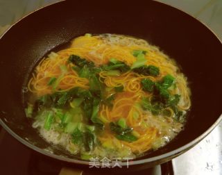 小白菜南瓜面的做法步骤：11