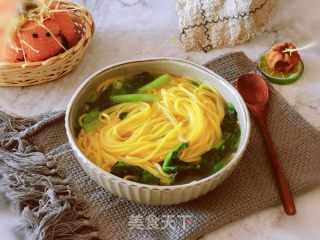 小白菜南瓜面的做法步骤：12