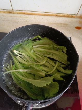 白毛浮绿水（盐渍双蔬）的做法步骤：2