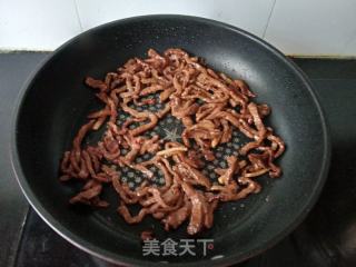 青椒牛肉丝的做法步骤：5