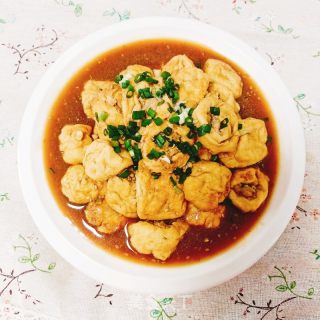 油豆腐烧肉的做法