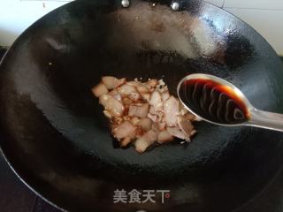 青椒炒卤肉的做法步骤：4