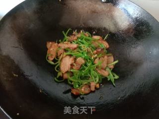 青椒炒卤肉的做法步骤：7