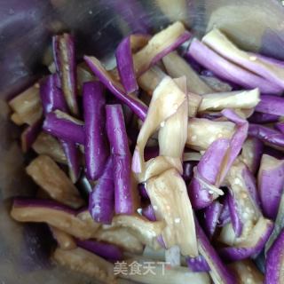 简易版回锅肉炒茄子的做法步骤：10