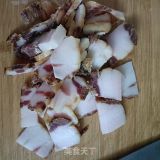 腊肉炒豆角的做法步骤：4